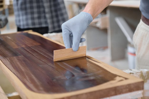 Hardwood floor restoration