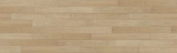 CM9532 is natural oak wood flooring in a light beige color, featuring a textured grain pattern. The planks are laid horizontally to create a uniform and polished surface.
