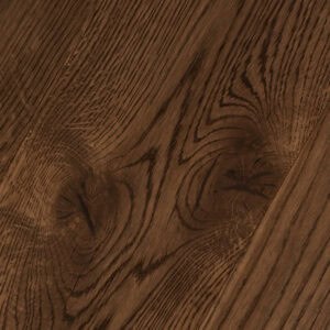 Close-up of Milk Chocolate wood flooring with visible grain patterns and knots.